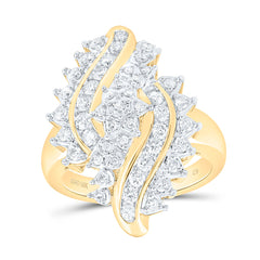 10k Gold 7/8 CTW-Natural Diamond Fashion Ring