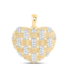 Sterling Silver 3/8 CTW-Natural Diamond Gift Heart Pendant