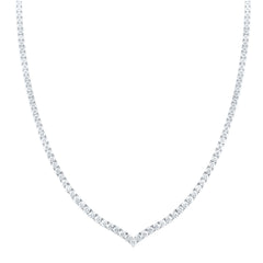 18k Gold 9 CTW-Natural Diamond Vs-Efg Fashion Necklace (17 Inch )