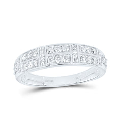 10k Gold 1/2 CTW-Natural Diamond Mens Band