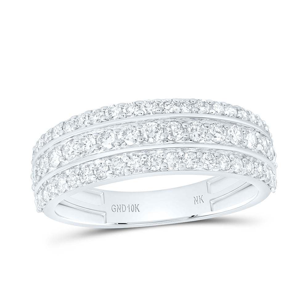 10k Gold 1 1/4 CTW-Natural Diamond Mens Band