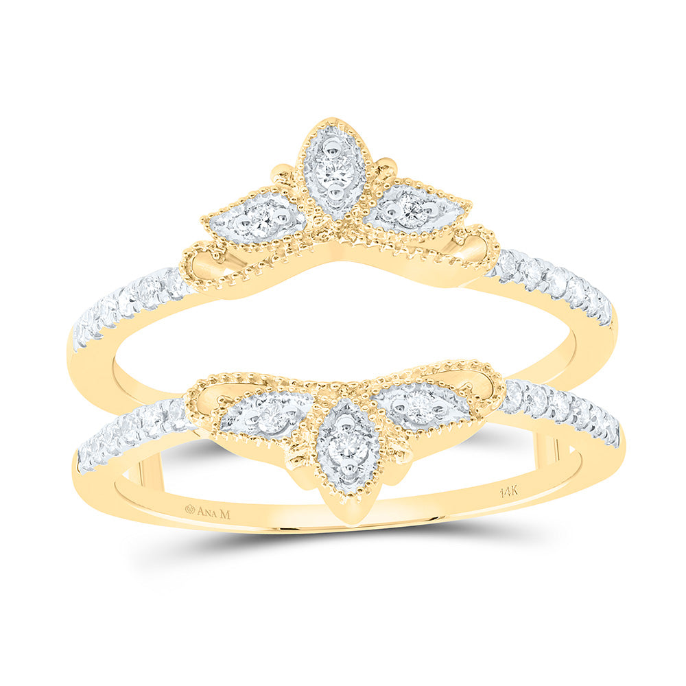 14k Gold 1/5 CTW-Natural Diamond Fashion Enhancer Ring