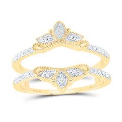 14k Gold 1/5 CTW-Natural Diamond Fashion Enhancer Ring