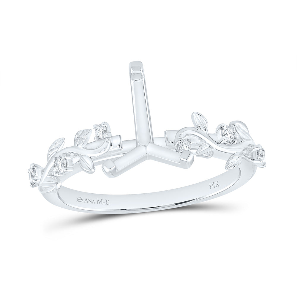 14k Gold 1/10 CTW-Natural Diamond Ame 3 Ct-Cps Semi Pear Ring