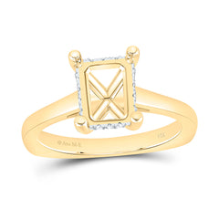 14k Gold 1/12 CTW-Natural Diamond Ame 2 Ct-Cem Semi Emerald Ring