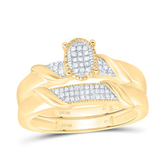 Sterling Silver 1/4 CTW-Natural Diamond Gift Oval Trio Set
