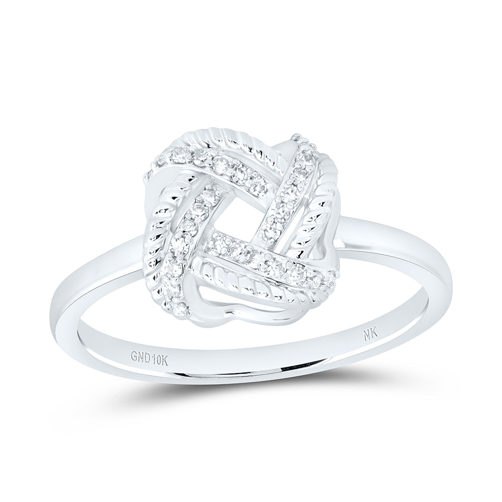 10k Gold 1/10 CTW-Natural Diamond Fashion Ring