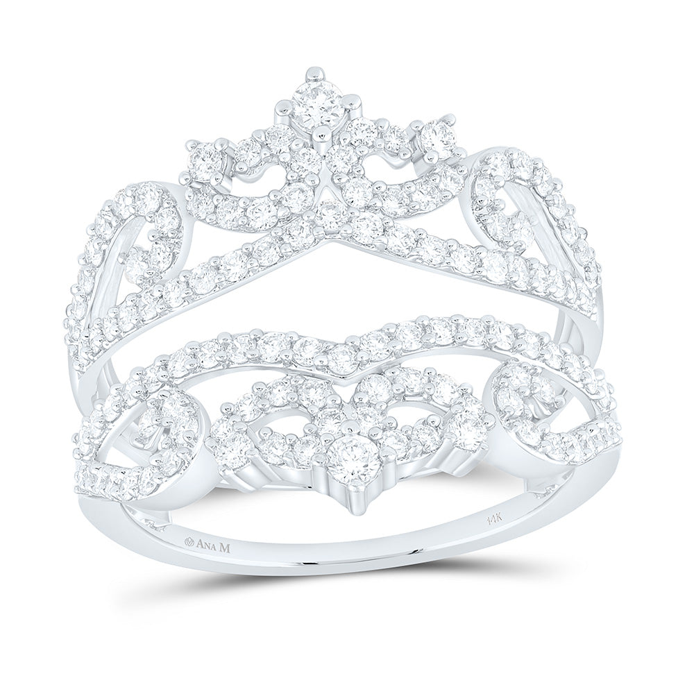 14k Gold 7/8 CTW-Natural Diamond Fashion Enhancer Ring