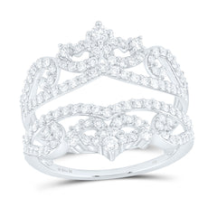 14k Gold 7/8 CTW-Natural Diamond Fashion Enhancer Ring