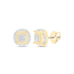 Sterling Silver 1/3 CTW-Natural Diamond Gift Cushion Earring