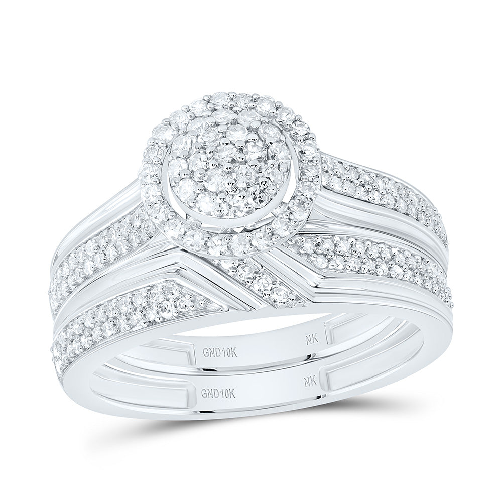10k Gold 3/4 CTW-Natural Diamond Fashion Round Trio Set