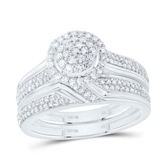 10k Gold 3/4 CTW-Natural Diamond Fashion Round Trio Set