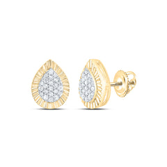 Sterling Silver 1/6 CTW-Natural Diamond Gift Pear Earring