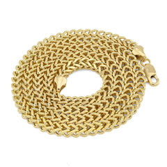 10k Yellow Gold Solid Franco 1.4gms to 37.4gms Chain 0.75MM to 3MM Necklace 14" to 30"