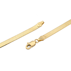 10k Yellow Gold Herringbone Necklace 3gms to 58.5gms Chain 3MM to 14MM Lengths Available 16" to 26"