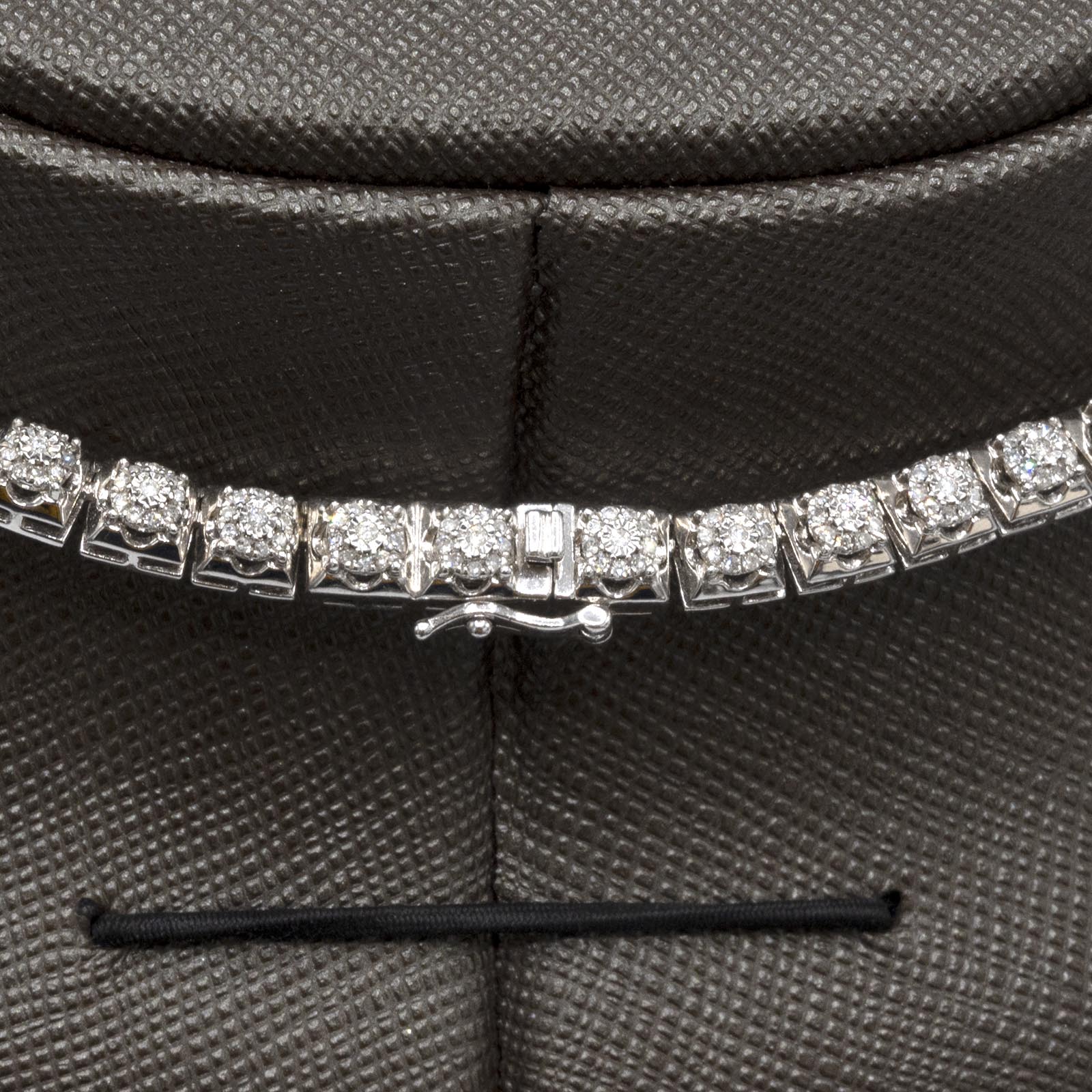 20 Inches 10k Genuine White Gold Round 3 CTW Natural Diamond Necklace 30g Chain