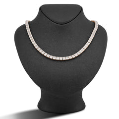 6.2MM 10k Yellow Gold 22CTW Natural Diamond Round/Baguette Centre Row Tennis Chain 20" Men Necklace 47g