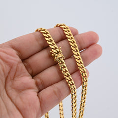 6MM 10k Yellow Gold 18.6 grams Miami Cuban Chain Mens Womens Necklace 20 Inches