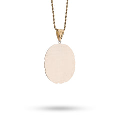 1/10th 10k Gold Bonded 925 Two Tone Apostles Last Supper Pendant Big 9.6g Charm