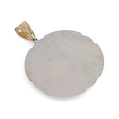 1/10th 10k Gold Bonded 925 Two Tone Apostles Last Supper Pendant Big 9.6g Charm