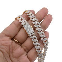 10MM 10k Yellow Gold 24In 10CTW Natural Diamond Cuban Chain Mens 86.1g Necklace