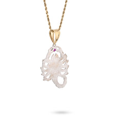 1/10th 10k Gold Bonded 925 2-Tone Scorpio Zodiac Pendant 4.9gm Animal Mens Charm