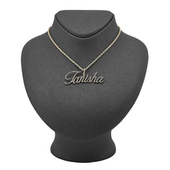 10k Yellow Gold 1.25CTW Natural Diamond "Tanisha" Name Letter Pendant 3.6g Charm