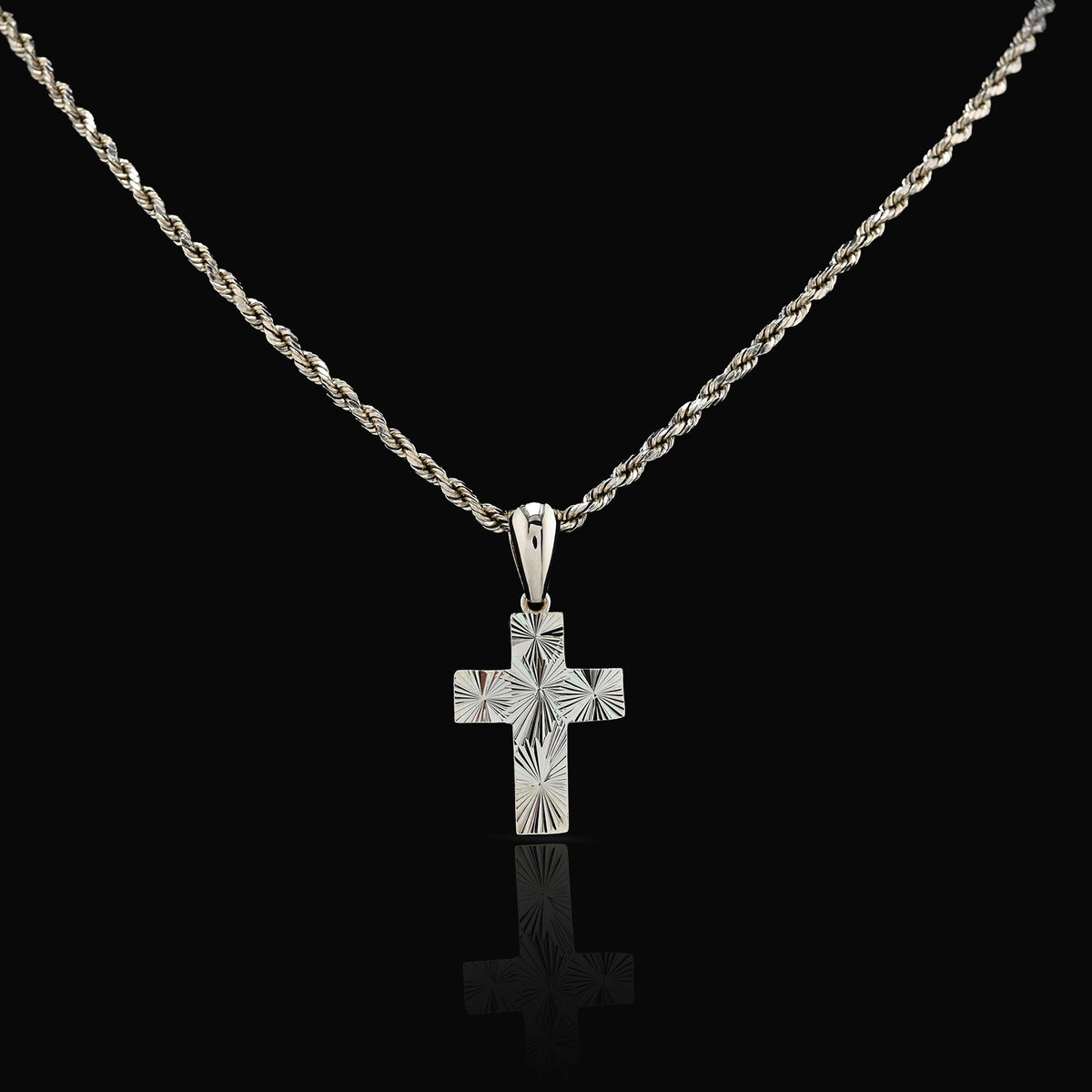 Pure 10k Yellow Gold Religious Cross Charm Pendant 1.2g Unisex Adults Charm