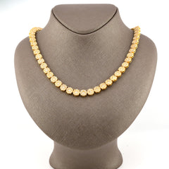 8MM 10k Yellow Gold 20 Inch 18CTW Round/Baguette Diamond Tennis Chain 58.3gms