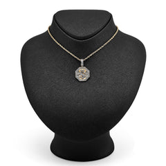 10k Yellow Gold 0.42CTW Natural Diamond $ Dollar Sign Pendant 4.5g Mens Charm