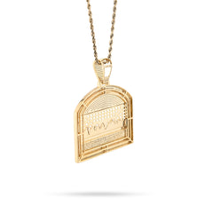 10k Yellow Gold 1.4CTW Natural Diamond Last Supper Religious Pendant 19.9g Charm