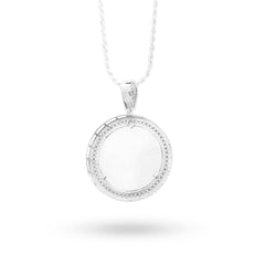 925 Silver 1.9 CTW Natural Diamond Round Picture Memory Pendant 16g Charm