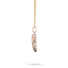 10k Rose Gold 2CTW Natural Round/Baguette Diamond ICED Cross Pendant 5.9g Charm