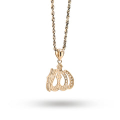 10k Yellow Gold "Allah" Pendant 2.6g Religious Charm For Mens Womens