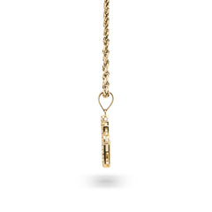 10k Yellow Gold "Allah" Pendant 2.6g Religious Charm For Mens Womens