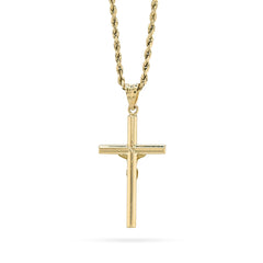 10k Yellow Gold Crucifix Cross Pendant 1.4g Religious Mens Charm