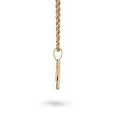 10k Yellow Gold 0.5 CTW Natural Diamond Initial "P" Pendant 2.1g Alphabet Charm