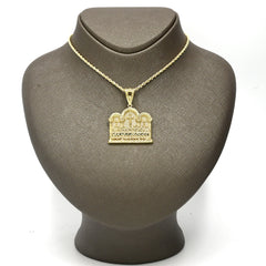 Mens 10k Yellow Gold Apostles Last Supper Pendant 5.7g Religious Charm For Chain