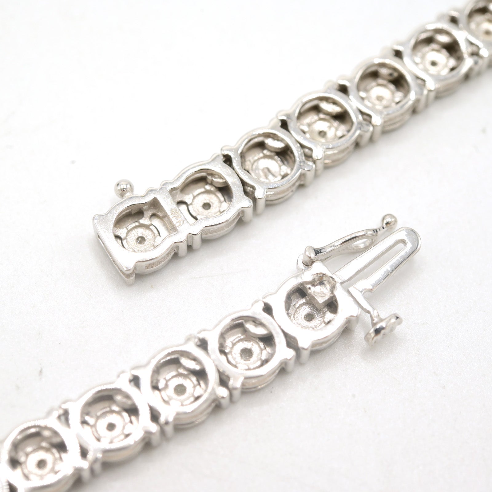 6MM 925 Silver 2.75CTW Natural Diamond 35g Illusion Setting 22 Inch Tennis Chain