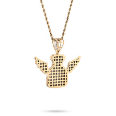 10k Yellow Gold 3.5CTW Natural Diamond Money Bag w/ Wings Pendant 11.6gms Charm