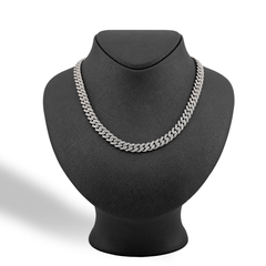 10k White Gold 13CTW Natural Diamond Cuban Chain 8MM Mens 22" Necklace 60gm