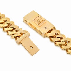14MM 10k Yellow Gold 23.5 CTW Natural Diamond Cuban Link Chain 169.6g 22Inch Necklace