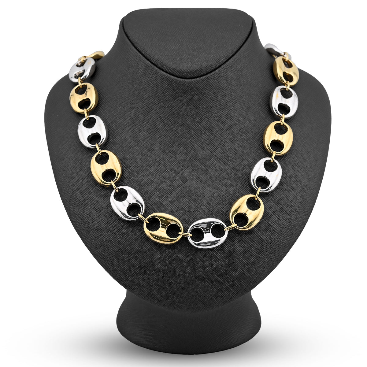 10k Yellow Gold Byzantine Link 8MM Chain Mens 24" Necklace 55.2gm