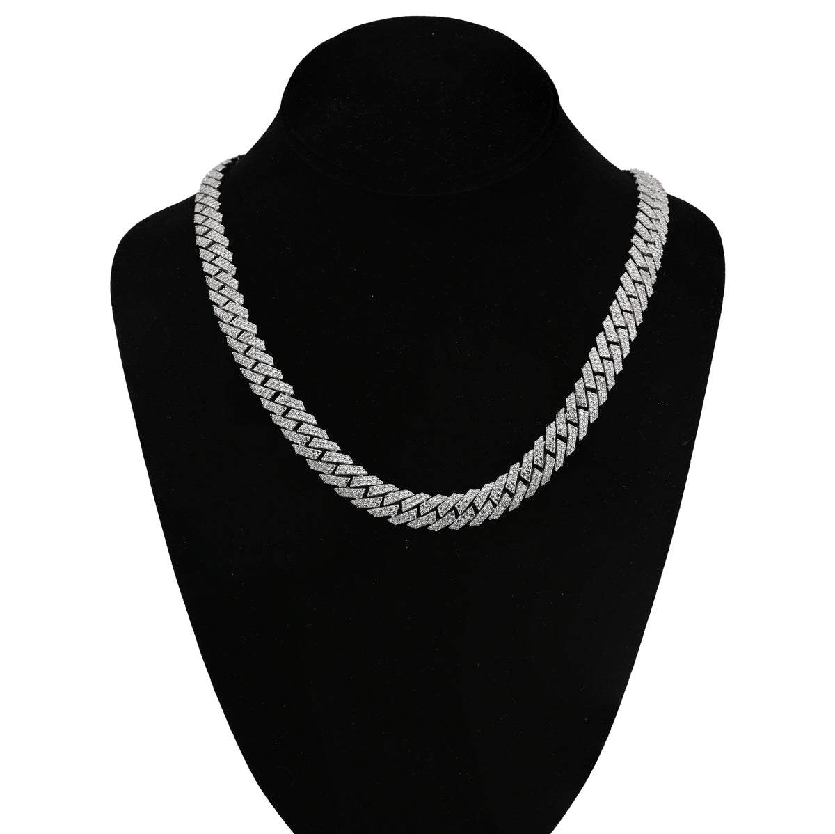 Mens 11MM 925 Sterling Silver 26.45CTW Lab Diamond Snake Cuban Link Chain 21" Necklace 107gm