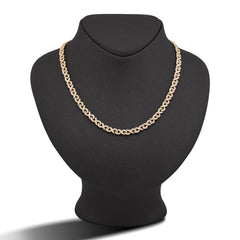 6MM 10k Yellow Gold 8CTW Natural Diamond Infinity Link Chain 24" Necklace 37.5gms