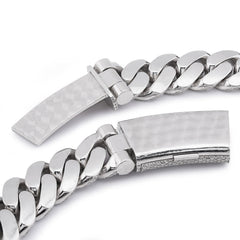 20MM 925 Sterling Silver 76.45CTW Lab Diamond Cuban Link Mens Chain 447.2 Grams 22" Necklace