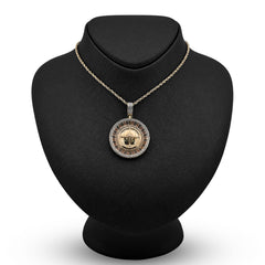 10k Yellow Gold 0.55CTW Natural Diamond Roulette Casino Pendant Mens 16.1g Charm
