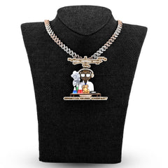 10k Yellow Gold 2.02 CTW Science Kid 39.7gm Charm Pendant