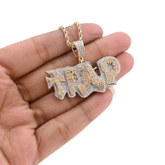 10k Yellow Gold "TRAP" Cross Gun Pendant 1.98CTW Natural Diamond Mens 10gm Charm