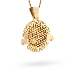 10k Yellow Gold TMD Globe Truck 2 CTW Natural Diamond Charm 28.9gms Mens Pendant